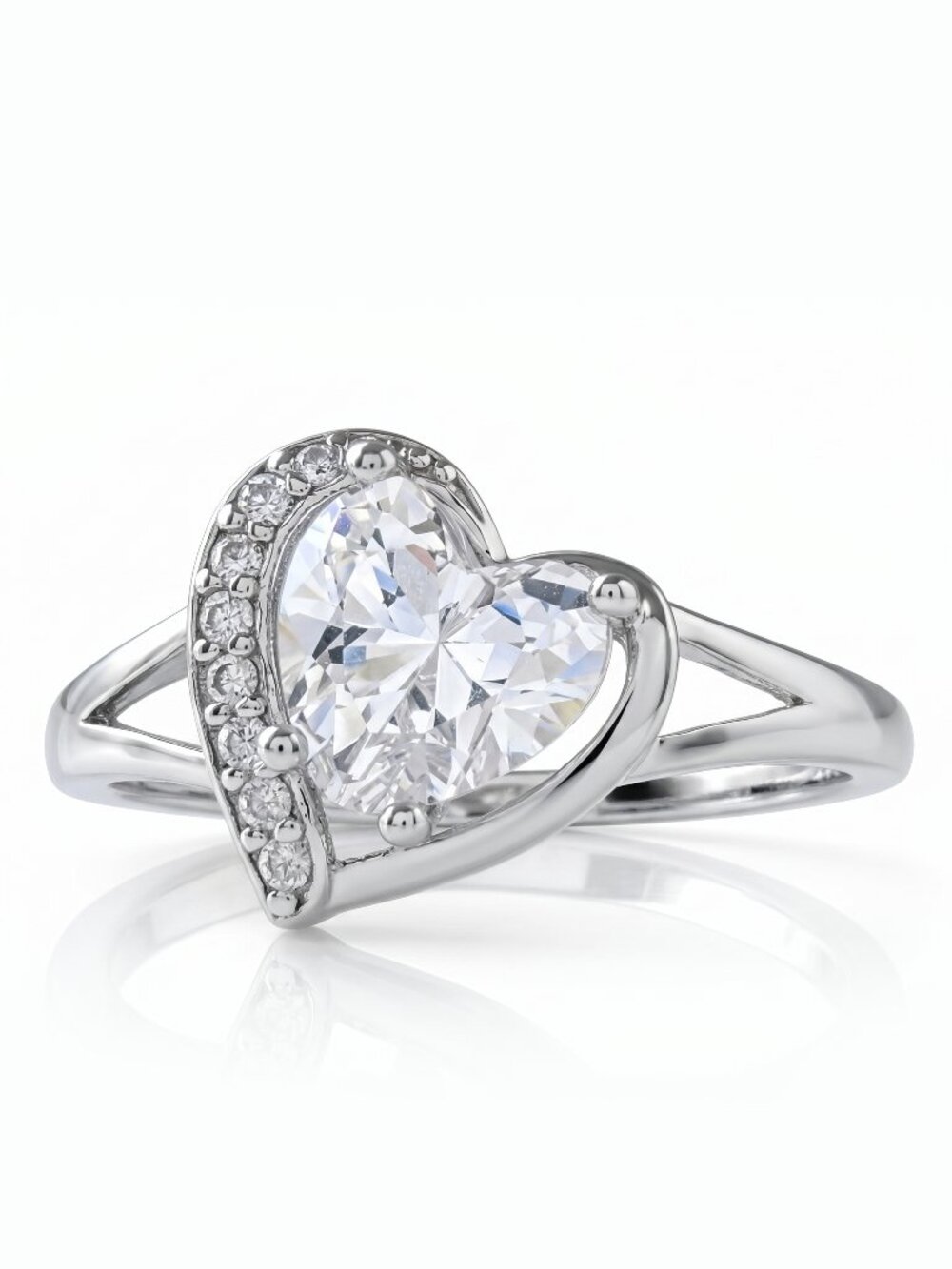 Heart Ring, 925 Sterling Silver Charmed Aroma